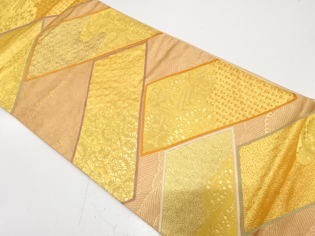 JAPANESE FUKURO OBI / WOVEN HIGAKI PATTERN